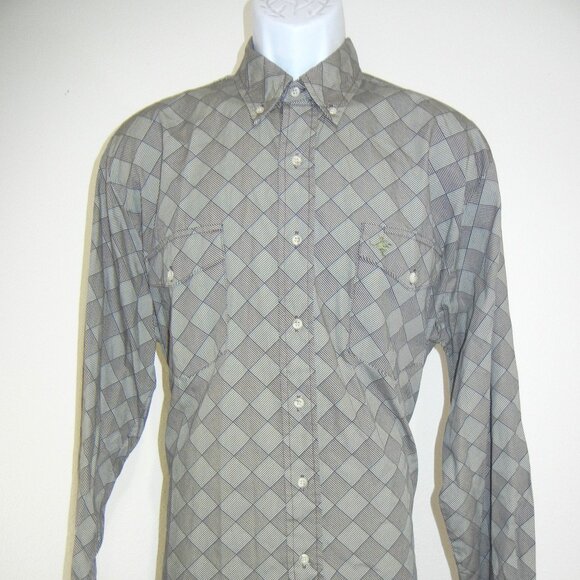 Roper Lone‎ Roo  Shirt Men's XL Aztec Western Button Down Long Sleeve - Picture 1 of 9